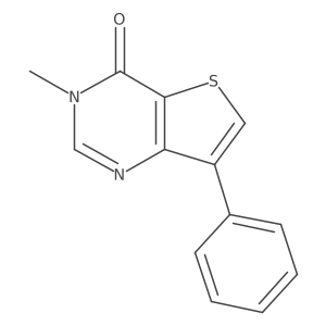 3-Methyl-7-phenylthieno[3,2-d]pyrimidin-4(3H)-one结构式