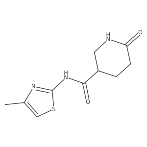 n-(4-Methylthiazol-2-yl)-6-oxopiperidine-3-carboxamide Structure