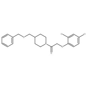 1-(4-((Benzyloxy)methyl)piperidin-1-yl)-2-(2,4-dichlorophenoxy)ethanone结构式