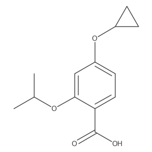 4-Cyclopropoxy-2-isopropoxybenzoic acid结构式