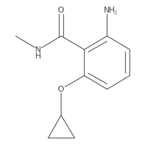 2-Amino-6-cyclopropoxy-N-methylbenzamide结构式