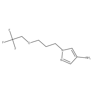 1-[3-(2,2,2-trifluoroethoxy)propyl]-1H-pyrazol-4-amine结构式