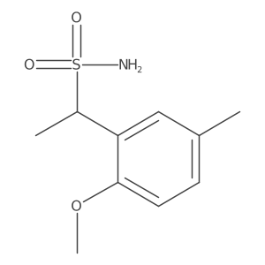 1-(2-Methoxy-5-methylphenyl)ethane-1-sulfonamide Structure