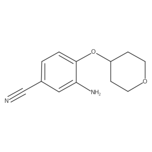 3-Amino-4-((tetrahydro-2H-pyran-4-YL)oxy)benzonitrile Structure