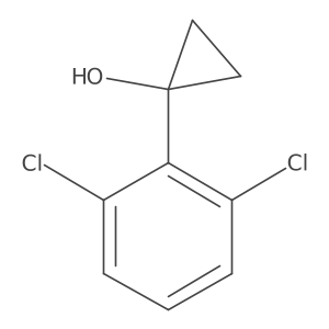 1-(2,6-Dichlorophenyl)cyclopropan-1-ol结构式
