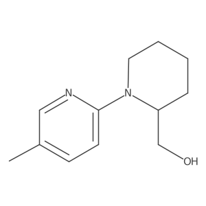 (1-(5-Methylpyridin-2-yl)piperidin-2-yl)methanol Structure