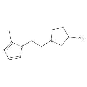 1-(2-(2-Methyl-1H-imidazol-1-yl)ethyl)pyrrolidin-3-amine Structure