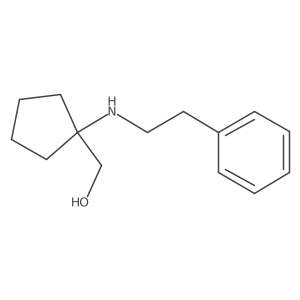 {1-[(2-Phenylethyl)amino]cyclopentyl}methanol结构式