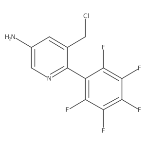 5-Amino-3-(chloromethyl)-2-(perfluorophenyl)pyridine Structure