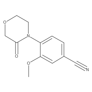 3-Methoxy-4-(3-oxomorpholin-4-YL)benzonitrile结构式