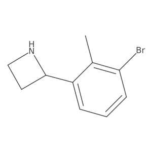 2-(3-Bromo-2-methylphenyl)azetidine Structure
