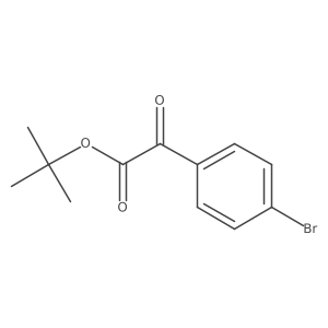 Tert-butyl 2-(4-bromophenyl)-2-oxoacetate结构式