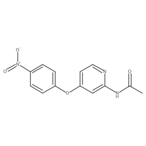 N-[4-(4-nitrophenoxy)-2-pyridinyl]acetamide Structure