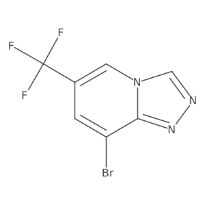 8-Bromo-6-(trifluoromethyl)-[1,2,4]triazolo[4,3-a]pyridine结构式