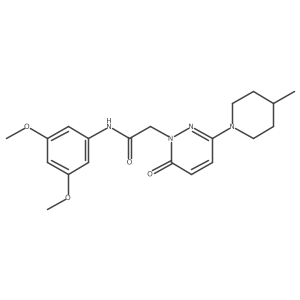 N-(3,5-dimethoxyphenyl)-2-(3-(4-methylpiperidin-1-yl)-6-oxopyridazin-1(6H)-yl)acetamide Structure