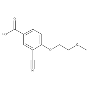 3-Cyano-4-(2-methoxyethoxy)benzoic acid结构式