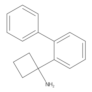 1-(2-Phenylphenyl)cyclobutan-1-amine结构式