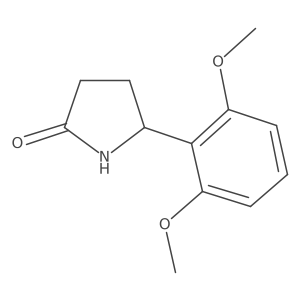 5-(2,6-Dimethoxyphenyl)pyrrolidin-2-one Structure