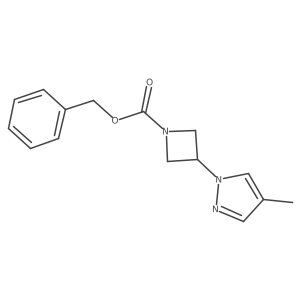 benzyl 3-(4-methyl-1H-pyrazol-1-yl)azetidine-1-carboxylate Structure