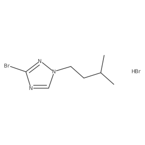 3-bromo-1-isopentyl-1H-1,2,4-triazole hydrobromide Structure