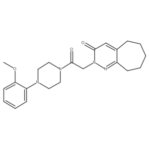 2-{2-[4-(2-methoxyphenyl)piperazino]-2-oxoethyl}-2,5,6,7,8,9-hexahydro-3H-cyclohepta[c]pyridazin-3-one Structure
