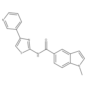 1-methyl-N-(4-(pyridin-3-yl)thiazol-2-yl)-1H-indole-5-carboxamide Structure