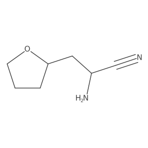 2-Furanpropanenitrile, I+/--aminotetrahydro- Structure