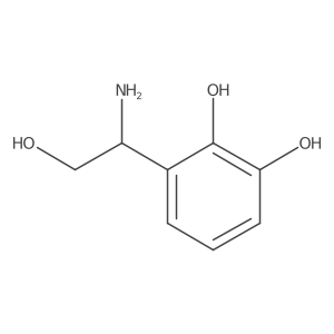 3-(1-Amino-2-hydroxyethyl)benzene-1,2-diol Structure