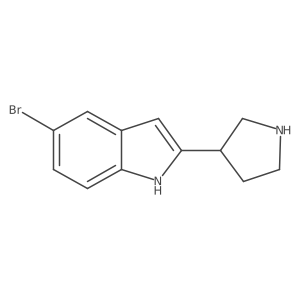 5-Bromo-2-(pyrrolidin-3-yl)-1H-indole Structure