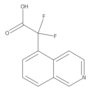 2,2-Difluoro-2-(isoquinolin-5-yl)acetic acid Structure