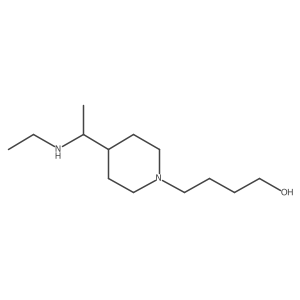 1-Piperidinebutanol, 4-[1-(ethylamino)ethyl]- Structure