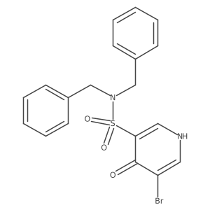 N,N-Dibenzyl-5-bromo-4-hydroxypyridine-3-sulfonamide Structure