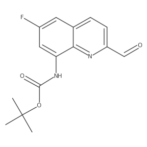 tert-Butyl (6-fluoro-2-formylquinolin-8-yl)carbamate结构式