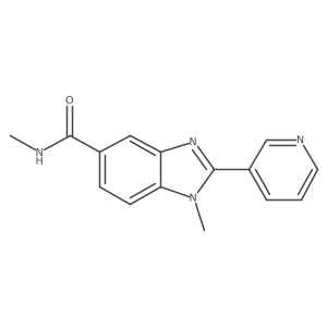 N,1-dimethyl-2-pyridin-3-ylbenzimidazole-5-carboxamide Structure