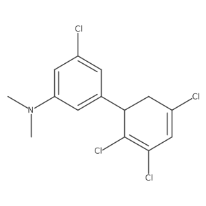 [3-Chloro-5-(2,3,5-trichlorocyclohexa-2,4-dienyl)-phenyl]-dimethyl-amine结构式