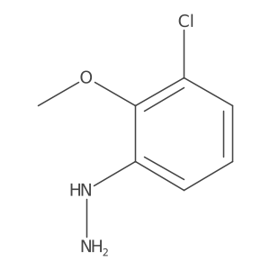 (3-Chloro-2-methoxyphenyl)hydrazine Structure
