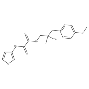 N1-(2-hydroxy-3-(4-methoxyphenyl)-2-methylpropyl)-N2-(isoxazol-3-yl)oxalamide Structure