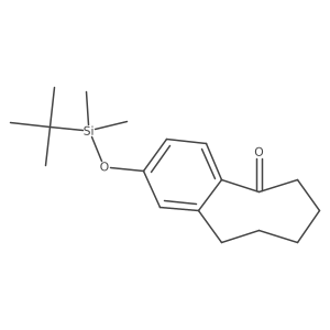 5(6H)-Benzocyclooctenone, 2-[[(1,1-diMethylethyl)diMethylsilyl]oxy]-7,8,9,10-tetrahydro- Structure