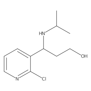 3-(2-Chloropyridin-3-yl)-3-(isopropylamino)propan-1-ol结构式