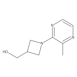 (1-(3-Methylpyrazin-2-yl)azetidin-3-yl)methanol结构式