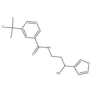 N-[3-(Furan-3-YL)-3-hydroxypropyl]-3-(trifluoromethyl)benzamide Structure