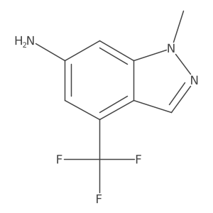 1-methyl-4-(trifluoromethyl)-1H-indazol-6-amine结构式