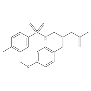 N-[(2R)-2-[(4-methoxyphenyl)methyl]-4-methylpent-4-en-1-yl]-4-methylbenzene-1-sulfonamide Structure
