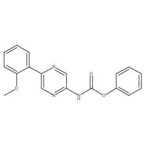 phenyl N-[5-(2-methoxyphenyl)pyrazin-2-yl]carbamate Structure