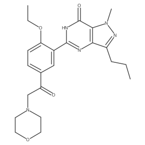 Morpholinoacetildenafil Structure