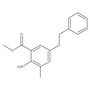 Methyl 2-amino-5-(benzyloxy)-3-methylbenzoate Structure