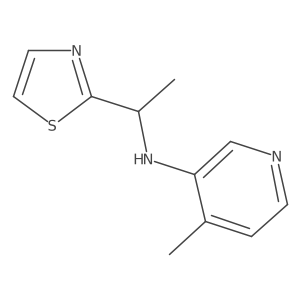 4-methyl-N-[1-(1,3-thiazol-2-yl)ethyl]pyridin-3-amine结构式