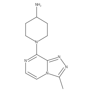 1-(3-Methyl-[1,2,4]triazolo[4,3-a]pyrazin-8-yl)piperidin-4-amine Structure