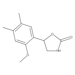 5-(2-Methoxy-4,5-dimethylphenyl)-1,3-oxazolidin-2-one Structure