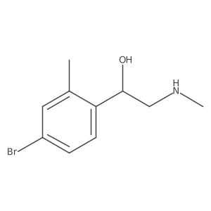 1-(4-Bromo-2-methylphenyl)-2-(methylamino)ethan-1-ol Structure